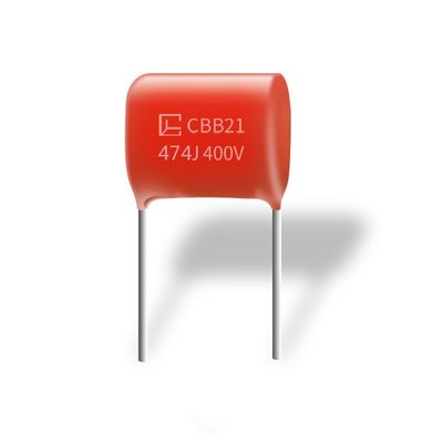 좋은 절연 저항과 CBB21 474J 400V 금속으로 경화된 폴리프로필렌 필름 콘덴서