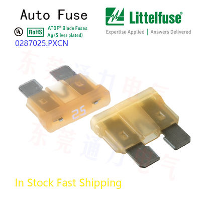 마이크로 자동차 퓨즈 소폭 25A 그리 32V DC Mfr. 부품 번호 02870035.PXCN