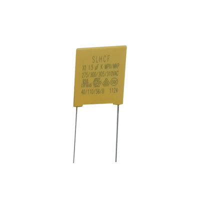 X2 안전 콘덴시터 1.5UF/275VAC P22.5MM 및 ±20% 용량 허용 성능 보장